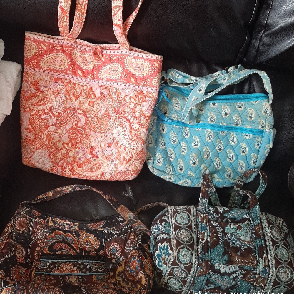 4 Vera Bradley purses